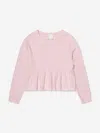 Givenchy Girls Knitted Logo Sweater In Pink