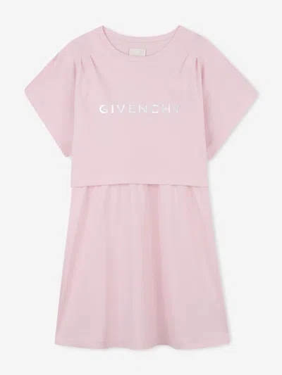 Givenchy Babies'  Girls Logo Print Skater Dress In Pink