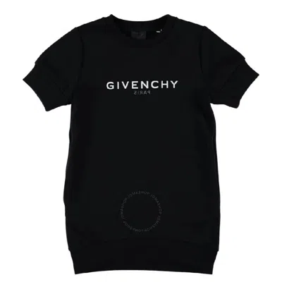 Givenchy Girls Logo-print Sweatshirt Dress In Black