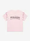 GIVENCHY GIRLS PARIS LOGO RUFFLE T-SHIRT