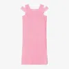 GIVENCHY GIRLS PINK COTTON 4G TOWELLING DRESS