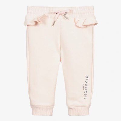 Givenchy Babies' Girls Pink Cotton Joggers