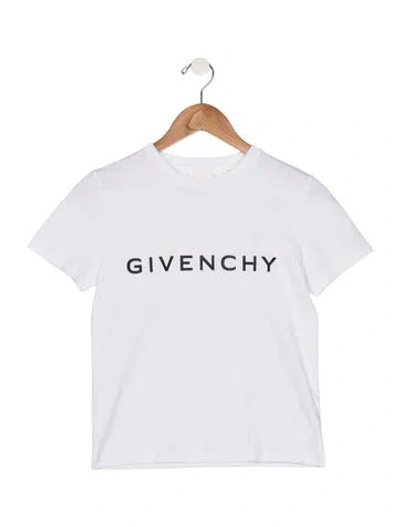 Pre-owned Givenchy Kids'  Girls' Short Sleeve Top In White