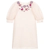 GIVENCHY GIRLS TEEN PINK FLORAL LACE DRESS