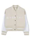 Givenchy Logo-embroidered Bomber Jacket In Beige