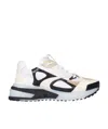 Givenchy Giv 1 Ivory And Black Runner Sneakers In White