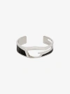 GIVENCHY GIV CUT BRACELET IN METAL AND LEATHER