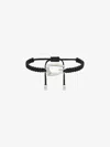 GIVENCHY GIV CUT BRACELET IN WOVEN COTTON AND METAL