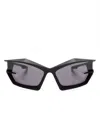 Givenchy Giv Cut Cat-eye Sunglasses In Matte Dark Green