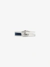GIVENCHY GIV CUT RING IN METAL AND LEATHER