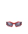 Givenchy Giv Cut Shield-frame Sunglasses In Red