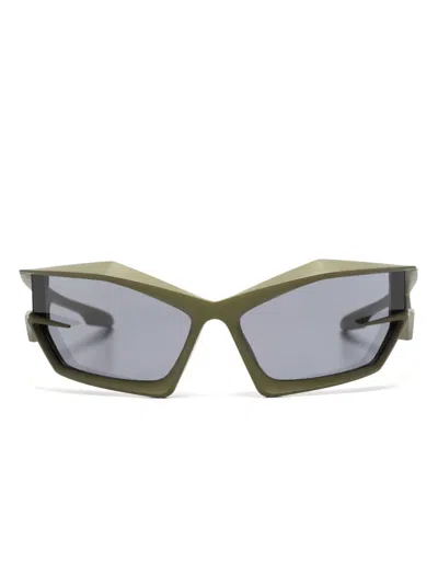 Givenchy Giv Cut Sonnenbrille Mit Shield-gestell In Green