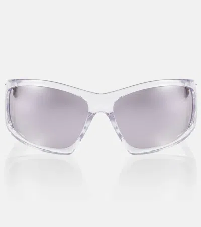 Givenchy Giv Cut Square Sunglasses In 26c Crystal / Smoke Mirror