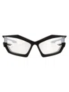 Givenchy Giv Cut Sunglasses In 02c Matte Black / Smoke Mirror