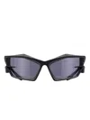 Givenchy Giv Cut Crystal-embellished Shield Sunglasses In Purple