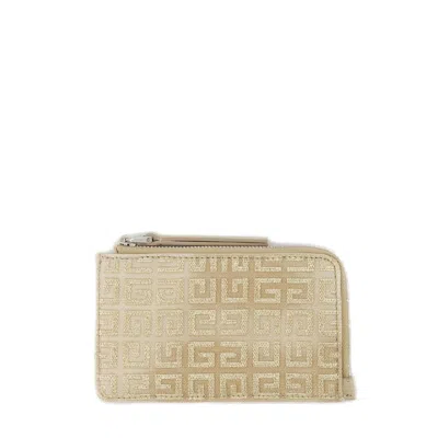 Givenchy Giv Cut Zipped Cardholder In Gold