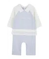 Givenchy Giv Logo Snap-button Bodysuit In Blue