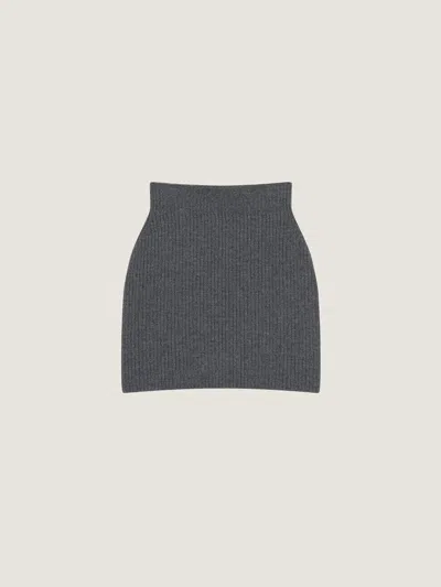 Givenchy Giv Skirt In Charcoal