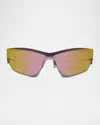 Givenchy Givcut Metal Shield Sunglasses In Srgld
