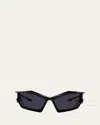 Givenchy Givcut Nylon Wrap Sunglasses In Black