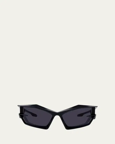 Givenchy Givcut Nylon Wrap Sunglasses In Black