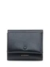 Givenchy Black Leather Wallet In Black