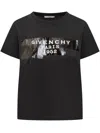 Givenchy Crew-neck Short Sleeve Graphic Cotton T-shirt In Black