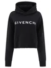 GIVENCHY GIVENCHY "GIVENCHY" CROPPED HOODIE