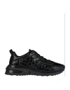 GIVENCHY GIVENCHY GIVENCHY GIV 1 SNEAKERS CROCODILE LEATHER MAN SNEAKERS BLACK SIZE 9 LEATHER