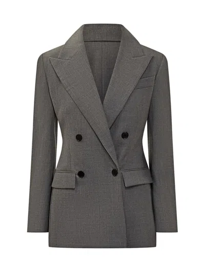 GIVENCHY GIVENCHY GIVENCHY GREY DOUBLE-BREASTED JACKET