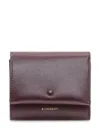 Givenchy Leather Mini Trifold Wallet In Red