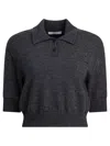 Givenchy Paris 1952 Wool Knit Polo Shirt In Gray