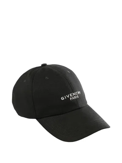 Givenchy Paris Embroidered Cap In Cotton In Black