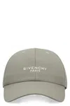 Givenchy Paris Embroidered Cap In Cotton In Brown