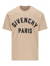 Givenchy Reguther Fit T-shirt With Lettering In Neutral