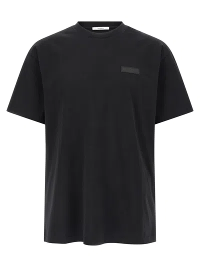 Givenchy ' Paris' Grosgrain T-shirt In Black