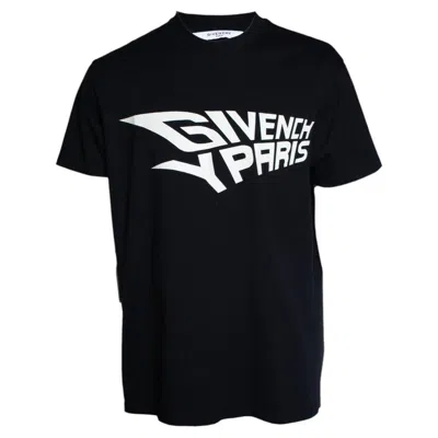 Pre-owned Givenchy ,  Paris Printed Tshirt In Black