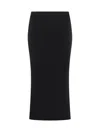 Givenchy Mid-length Kick Back Skirt In Cady In Black