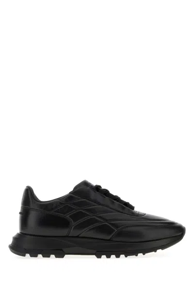 Givenchy Sneaker Trainers In Glossy Padded Leather In Black