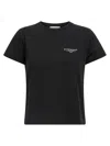 Givenchy Black Cotton Jersey Crewneck T-shirt In Black
