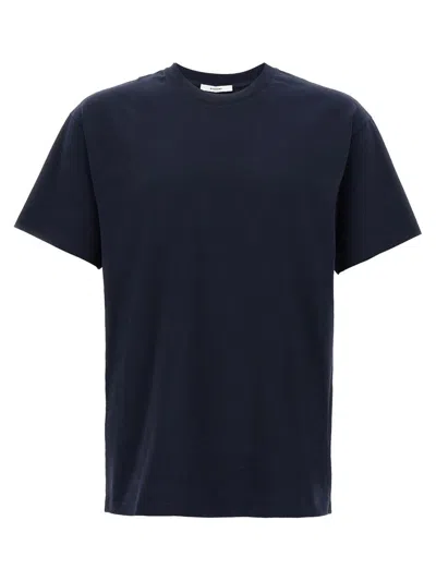 Givenchy Navy Cotton T-shirt With Bold White Logo Print In Blue