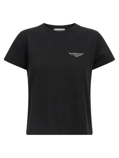 Givenchy Logo-stamped Cotton T-shirt In Black