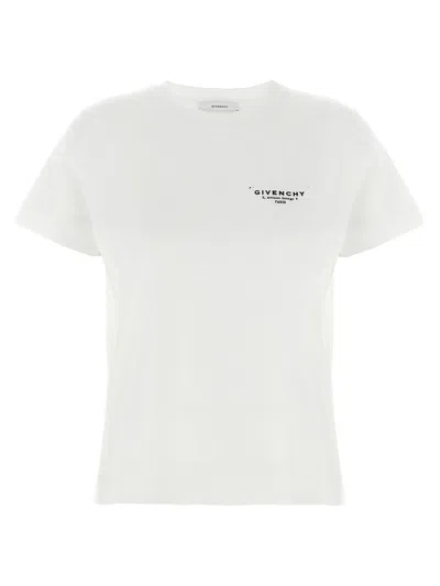 Givenchy Logo-embroidered Cotton T-shirt In White