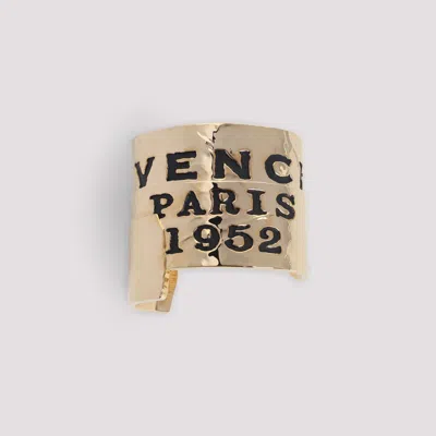 Givenchy Tape Textured Metal Cuff Bracelet