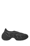 Givenchy Giv Tk-360 Plus Black Stretch-knit Sneakers In Black