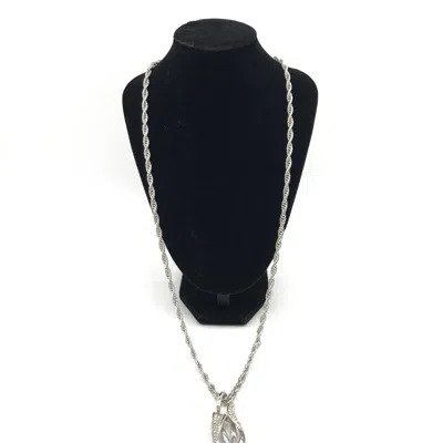 Pre-owned Givenchy Vintage Rope Twist Women's Necklace () In Silver