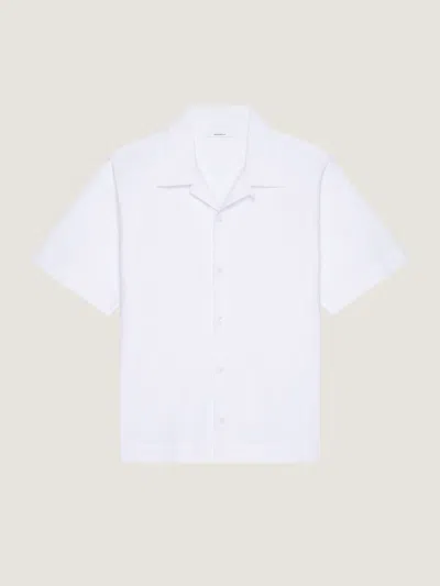 Givenchy White Cotton Hawaiian Collar Shirt