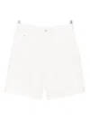Givenchy Denim Cargo Shorts In White
