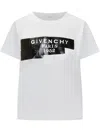 Givenchy White T-shirt With Lettering Logo On The Front In Cotton Woman In White