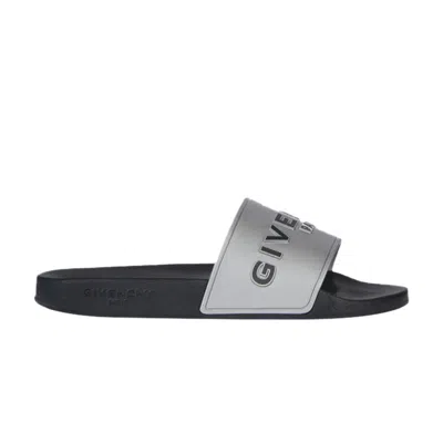 Pre-owned Givenchy Wmns Logo Slide 'metallic Silver' | Women's Size 35